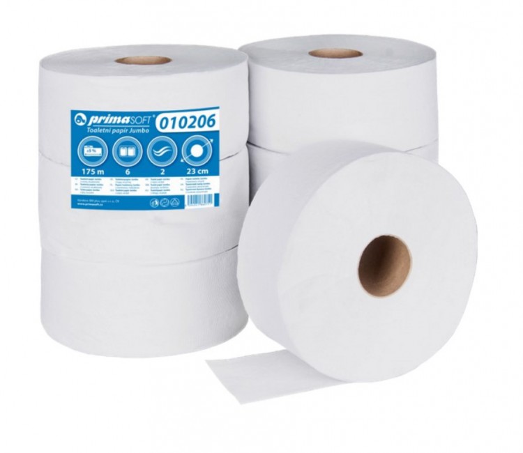 TP Jumbo 230mm 2vr 65% bělost | Papírové a hygienické výrobky - Toaletní papíry - TP do zásobníků TP Jumbo 230mm 2vr 65% bělost | Papírové a hygienické výrobky - Toaletní papíry - TP do zásobníků